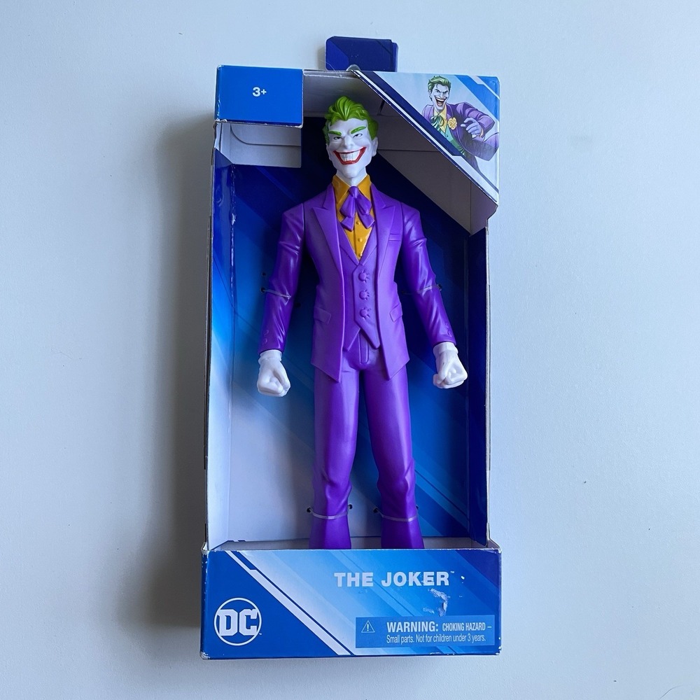 2022 Spin Master DC‎ Batman THE JOKER 10" Action Figure Purple Suit